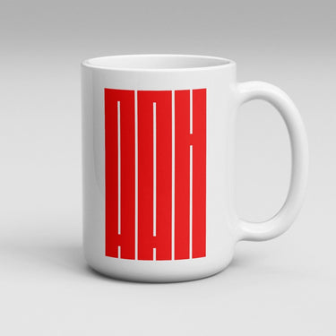 AAH (Red) MUG - Coffee Mugs - Skew'd